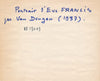Van DONGEN portrait tableau de l'actrice Eve Francis photo photographie