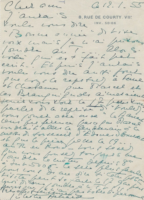 Juliette ACHARD, épouse Marcel Achard sur Féral et chabannes lettre autographe