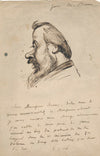 Hippolyte Louis de LORGERIL à Adolphe  BRAUN caricature lettre autographe signée