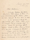 MARTIAL-PIÉCHAUD espère des lendemains heureux 3 lettres autographes signées
