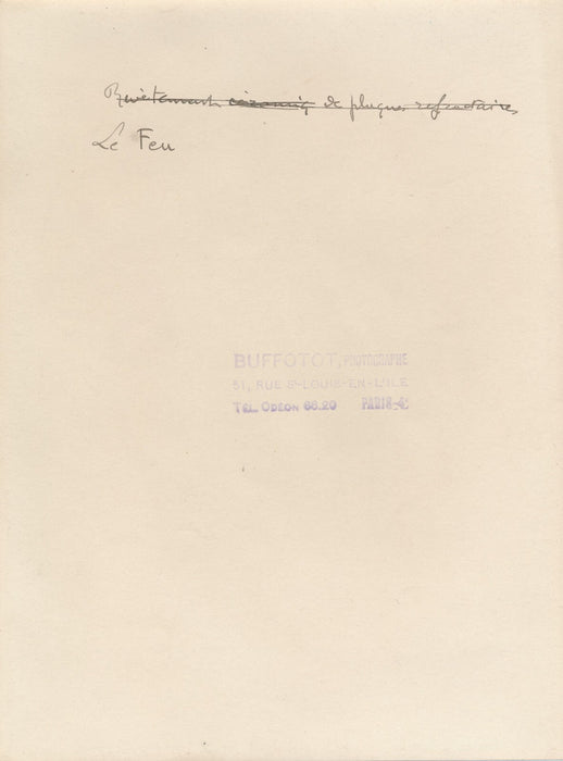 2 photographies bas-relief allégorie Terre Feu Albert Marque ? photo photographi