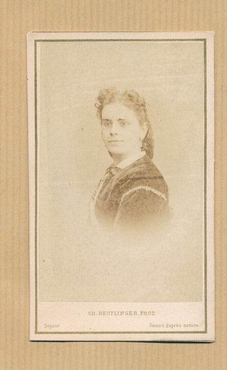 Célestine GALLI-MARIE chanteuse opéra albumine cdv photo photographie Reutlinger