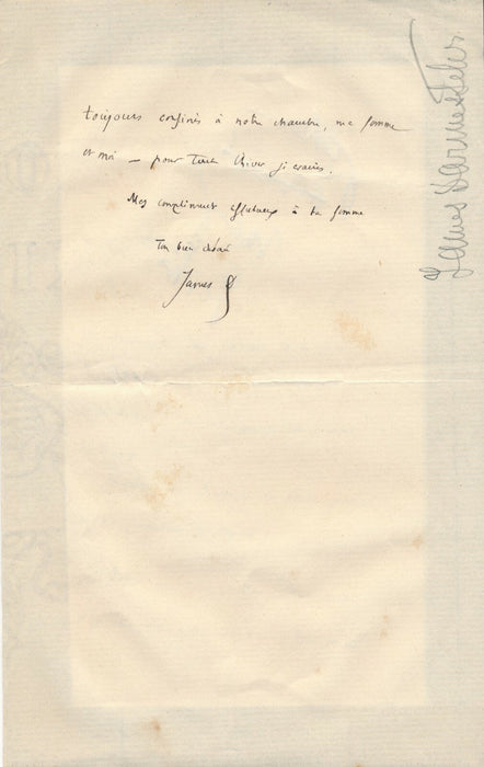 James DARMESTETER linguiste perse Ligue des Patriotes lettre autographe signée