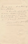 Manoël de GRANDFORT se voit jolie en photographie lettre autographe signée 