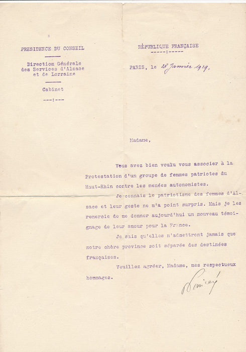 Lot ensemble 5 présidents de la République 5 lettres autographes signées cartes
