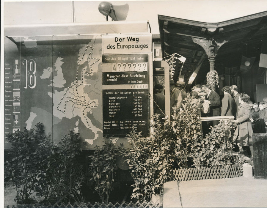 Autriche Vienne Europazug Train de l’Europe 4 photos photographie exposition