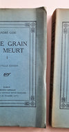 André Gide Si le grain ne meurt édition originale numérotée 3 volumes 1924