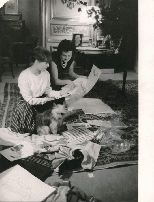 4 photo mannequin Bettina Lucky Woos Lamy années 60 et 3 photos défilés