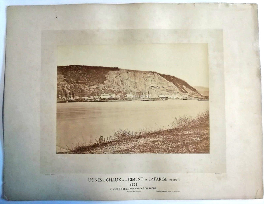 Usines à chaux ciment Lafarge Ardèche photographie Camille Brion Marseille 1878