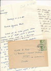 peintre italien Claudio BACCALÀ catalogue signé ET lettre autographe ET note