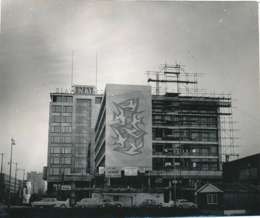 Rotterdam architecture murale années 1940 photo photographie