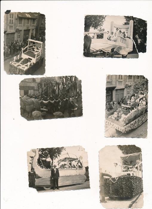 Corso Cavalcade Fauville en Caux Seine-Maritime 1932 11 photos et 2 cartes photo