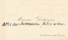 M. Dethomas lettre autographe signée Decaris Berthelot Regnier recommandations