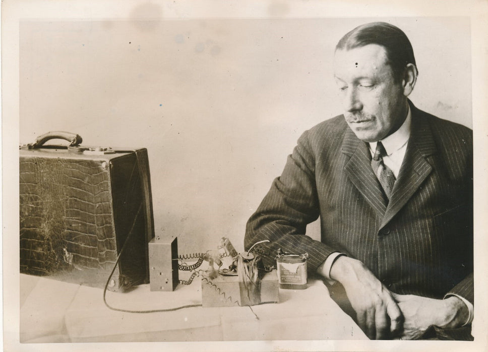 Van der Stegen inventeur explosition télégraphie sans fil photo photographie TSF