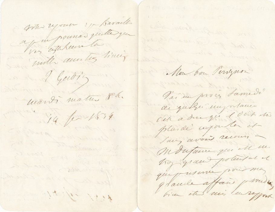 Théodore GUDIN 3 lettres autographes signées adressées au baron Pérignon