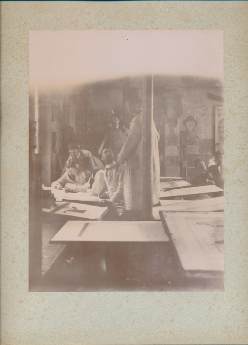 Victor LALOUX architecte son atelier d’enseignement 6 photographies v. 1897