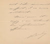 militaria Albert BARATIER général lettre autographe signée remerciement