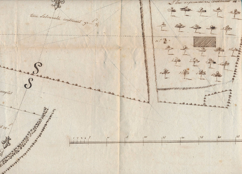 Ancien régime 1779 plan confiscation Roi Généralité Caen Granville architecture