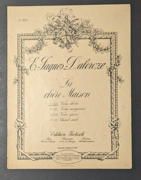 Ensemble partitions dont Stravinsky Ragtime Picasso Perez Poulenc Caplet...