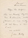 Gustave KAHN poète symboliste critique d’art 2 lettres et 2 cartes autographes