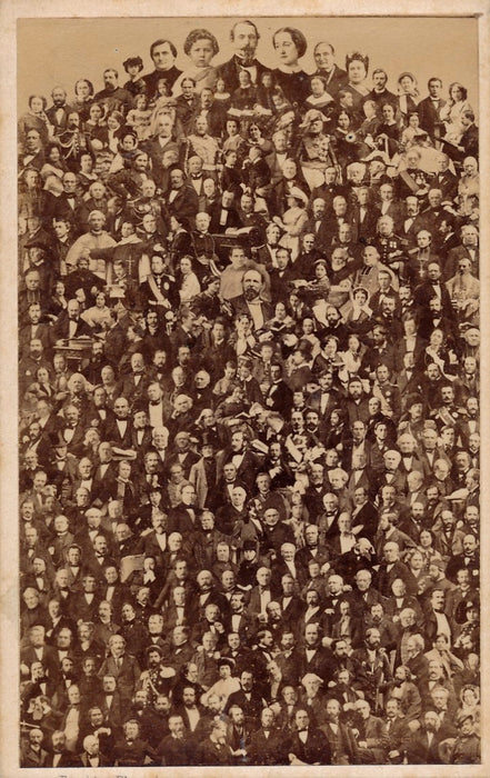 Carte de visite mosaïque personnalités photographie empereur Empire Napoélon III