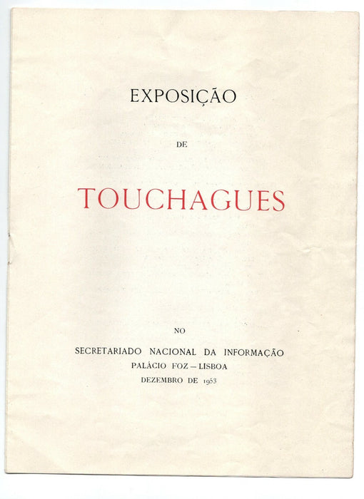 Louis TOUCHAGUES Brochure exposition dédicacée et signée 1953 Lisbonne