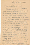Paul SOUCHON 5 lettres autographes signées correspondance amicale Hugo travail