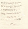 de TURENNE à baron Desnoyers graveur professeur lettre autographe signée