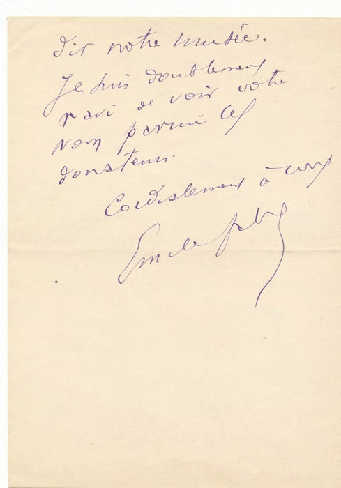 lot Émile Fabre 5 lettres 1 photo autographe Hommage Comédie Française comédiens