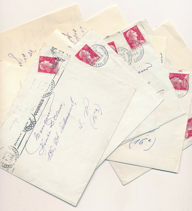 L. de GONZAGUE FRICK 6 lettres autographes signées cite Jean Cocteau André Billy