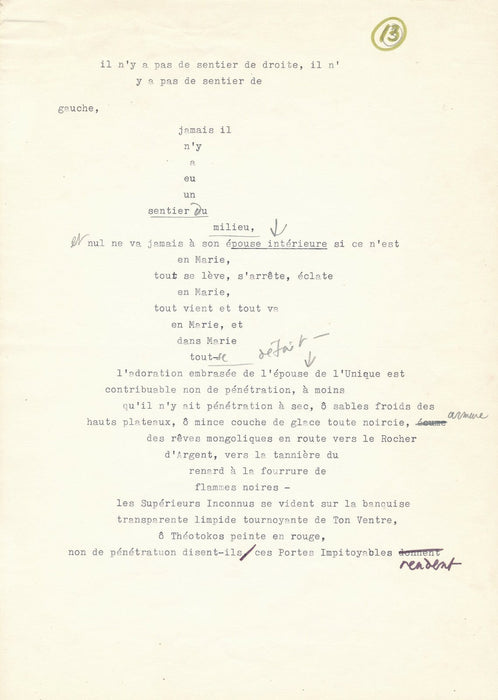 Jean PARVULESCO 22 pages signées sur le peintre Hora Damian peinture poésie