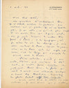 écrivain Maurice Bedel lettre autographe signée amusant vêtement Martinie