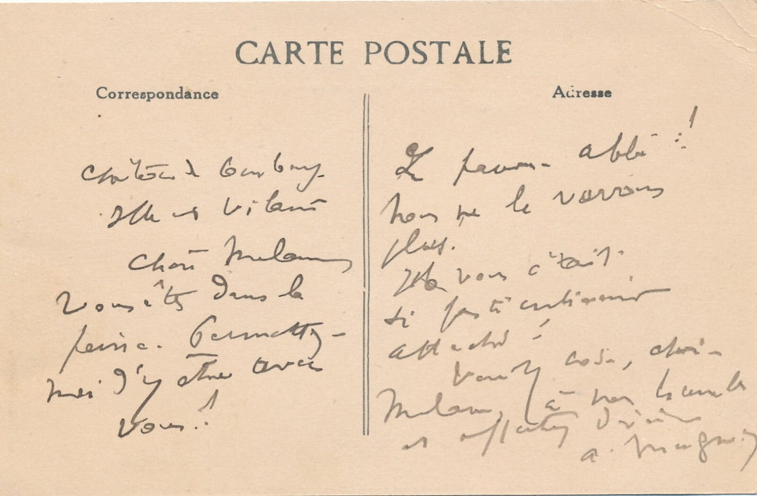 Abbé MUGNIER 2 lettres autographes signées à Véra Nimidoff chanteuse