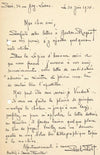 bel ensemble autographe Paul FORT 2 lettres 2 cartes 1 lettre épouse dédicace