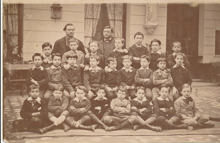 Institution Sainte-Marie 1877  Paris, portrait élèves photo photographie ecole