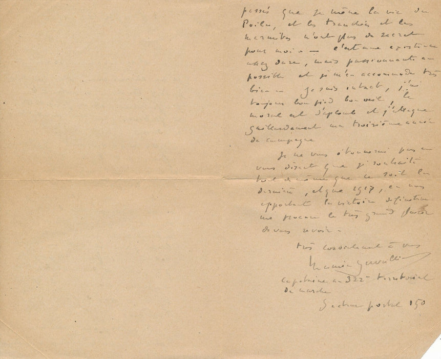 Maurice DESVALLIÈRES 2 lettres autographes poilus acteur Febvre intéressant