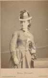 Clara ROUSBY 2 cdv photo photographie albumine Angleterre actrice
