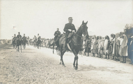 Général PISTOR lettre ET 2 cartes postales photo autographe signée Tunis 1910