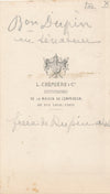 Charles DUPIN baron photo photographie cdv Cremières carte viste