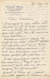 Marc Robert marchand paris tableaux gravures évoque Chatou lettre autographe