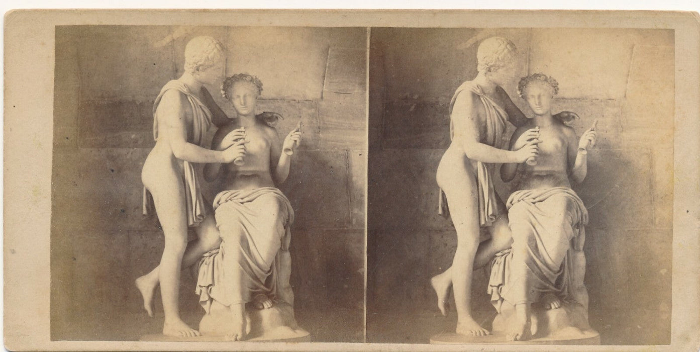 Stéréo Stéréographie musée Louvre Cortot Daphnis et Chloé photo photographie