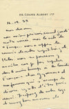 Henri Bernstein 2 lettres autographes Fernand VANDEREM Marcel Boulanger 