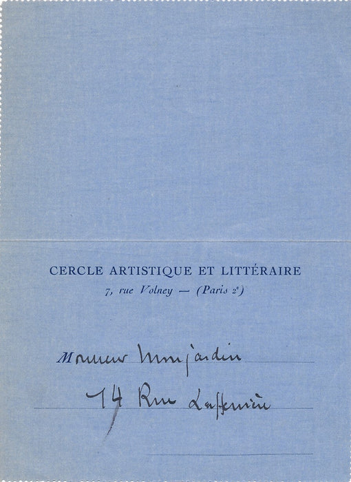 compositeur Henri HIRSCHMANN lettre autographe signée contretemps regrets