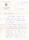 Jean Starobinski bibliographie Pierre Jean Jouve lettre autographe signée