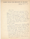 Paul FIERENS conservateur Bruxelles musées 2 lettres autographes signées