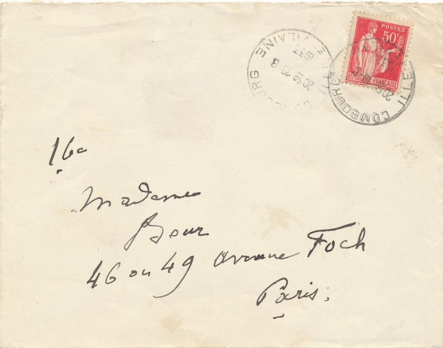 Abbé MUGNIER 2 lettres autographes signées à Véra Nimidoff chanteuse