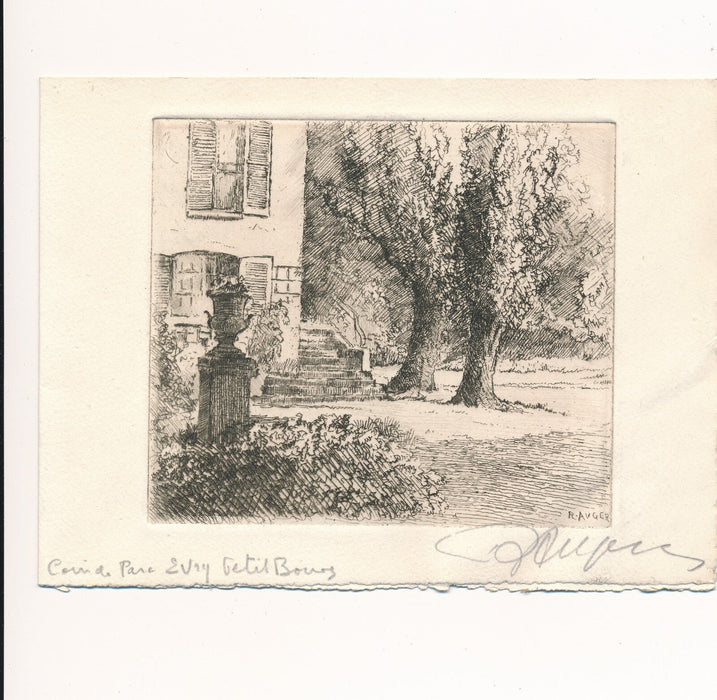 Raymond Léon AUGER 10 gravures originales signées 10 envois autographes 1 lettre
