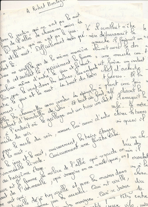 Revue SUCCION 7/8 1975 et lettre et manuscrit adressée à Laurent Debut