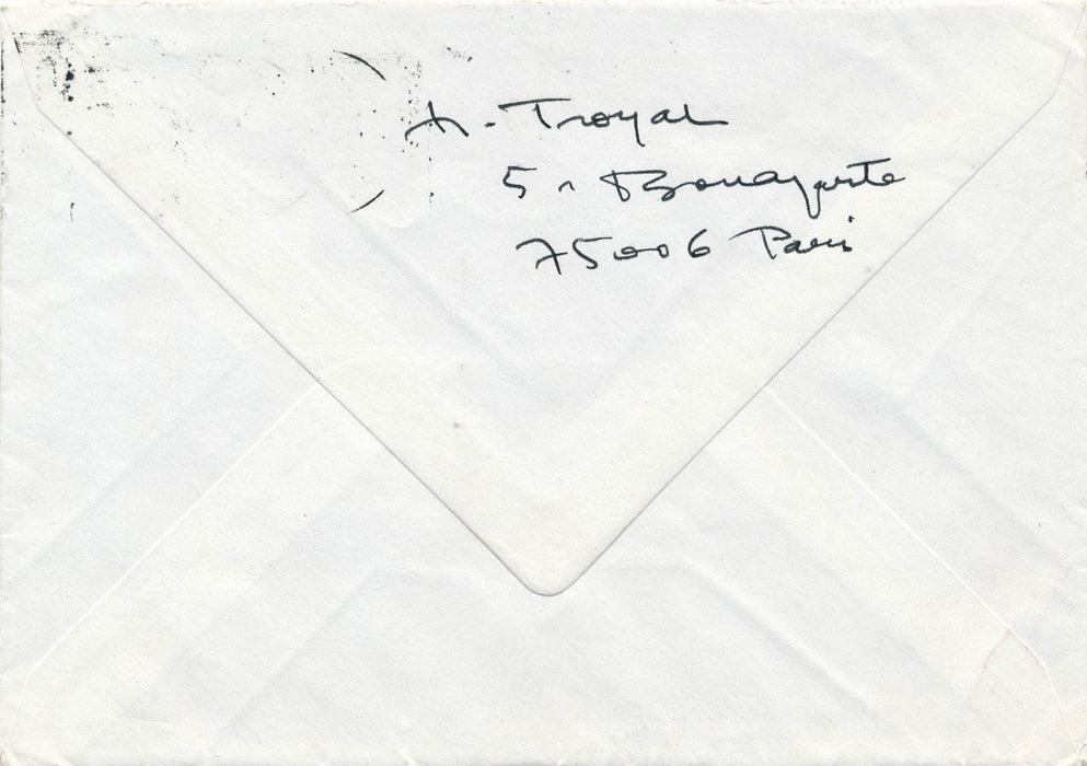 écrivain Henri Troyat lettre autographe signée s'isole pour écrire 13 mars 1980 