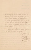 Auguste TROGNON précepteur François d'Orléans 2 lettres autographes signées
